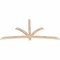 Ekena Millwork Davenport Smooth Timber Gable Bracket, Douglas Fir, 84"W x 42"H x 1 1/2"D x 3 1/2"F, 12/12 Pitch GBW084X42X0204DAV00SDF - alternate 3